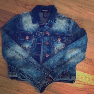Medium Distressed Jean Jacket